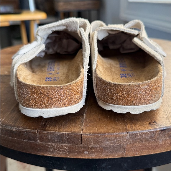 Birkenstock Boston Soft Footbed Suede Clog Sandals 38/7 - Picture 13 of 16